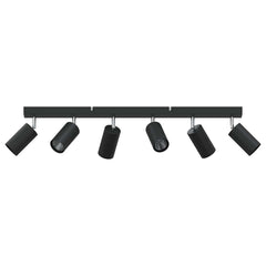 vidaXL Ceiling Spotlight with Spotlights Black 73 x 6 x 16 cm Metal 3