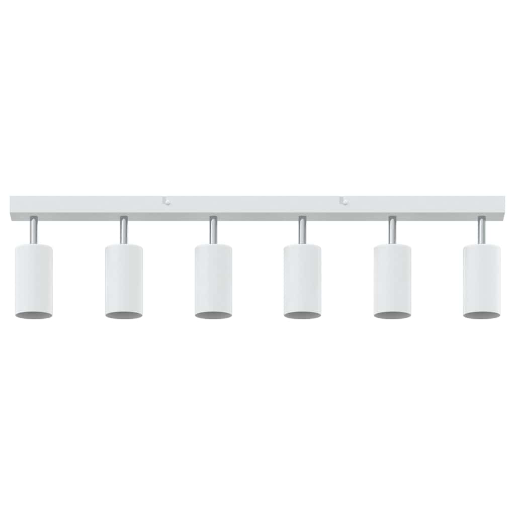 vidaXL Ceiling Spotlight with Spotlights White 73 x 6 x 16 cm Metal 6
