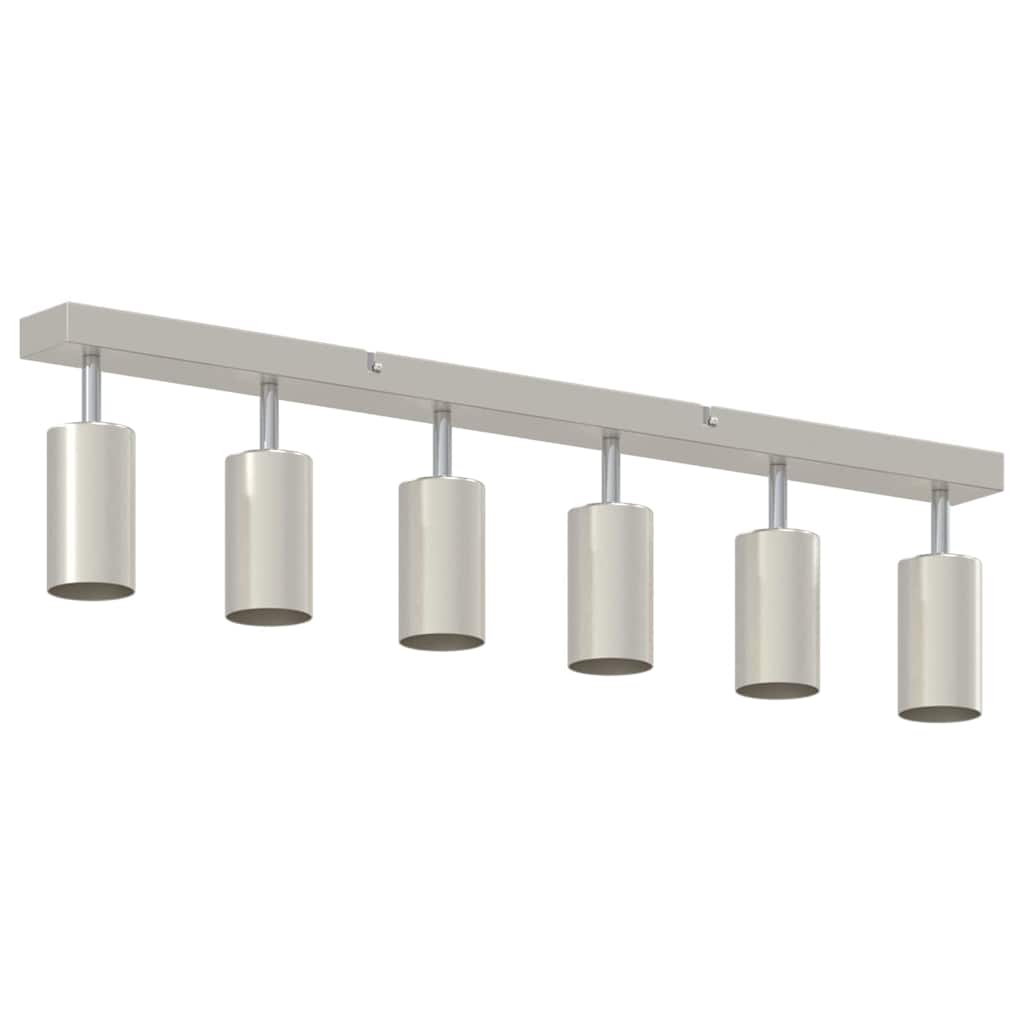 vidaXL Ceiling Spotlight with Spotlights Nickel 73 x 6 x 16 cm Metal 5