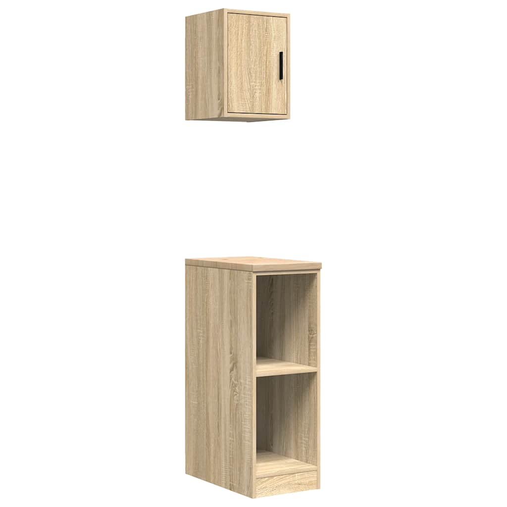 vidaXL Garage Cabinets 2 pcs Sonoma Oak Engineered Wood 2