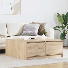 Coffee Table with Drawers 70,5x70x40 cm Sonoma oak 100 cm 100 cm