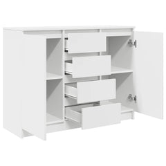 Sideboard with Drawers 100.5x35x76 cm White