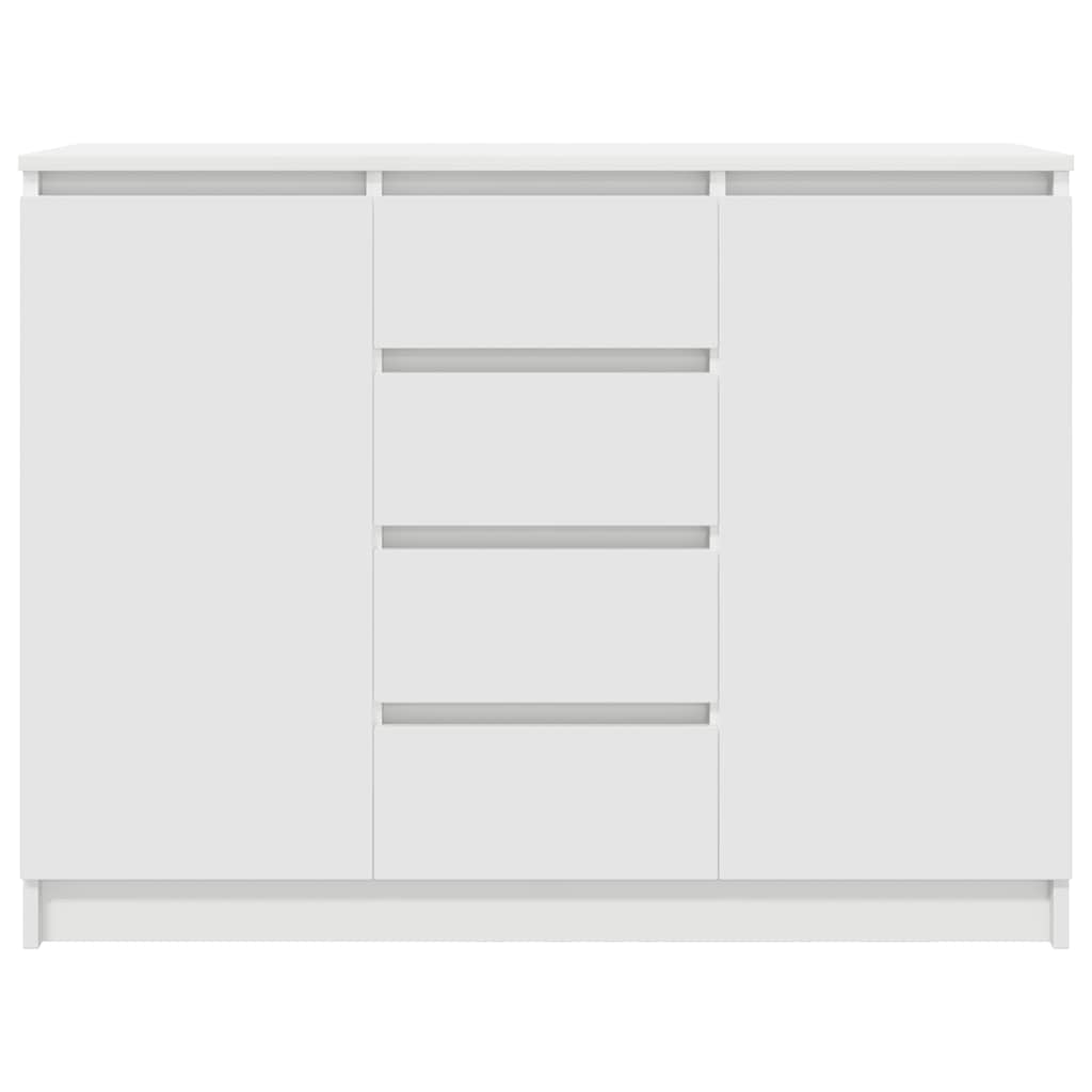 Sideboard with Drawers 100.5x35x76 cm White