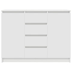 Sideboard with Drawers 100.5x35x76 cm White