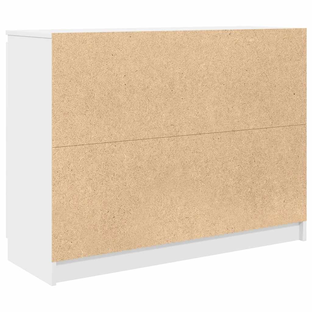 Sideboard with Drawers 100.5x35x76 cm White