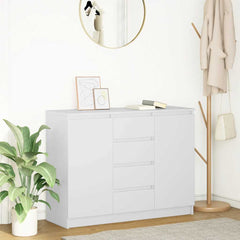 Sideboard with Drawers 100.5x35x76 cm White
