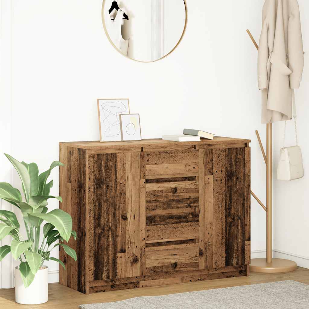 Sideboard with Drawers 100.5x35x76 cm Old wood