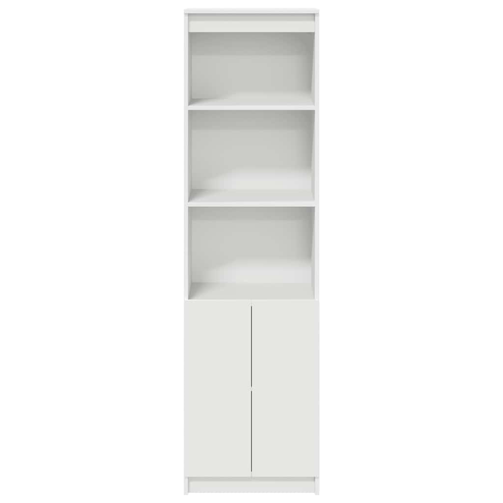 Highboard 50x35x180 cm Engineered Wood White