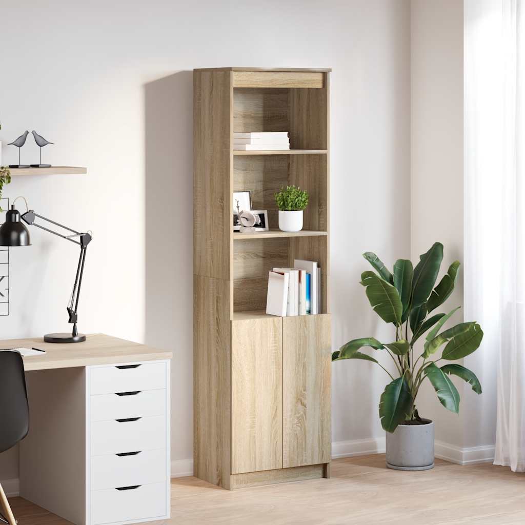 Highboard 50x35x180 cm Engineered Wood Sonoma oak