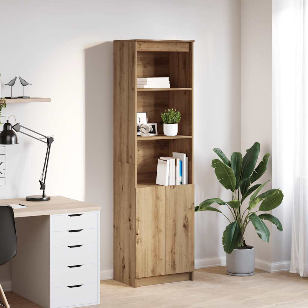 Highboard 50x35x180 cm Engineered Wood Artisan oak