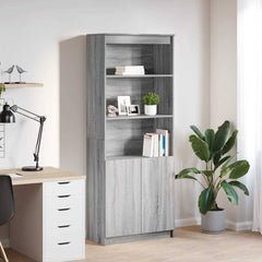 Highboard 70x35x180 cm Engineered Wood Grey sonoma