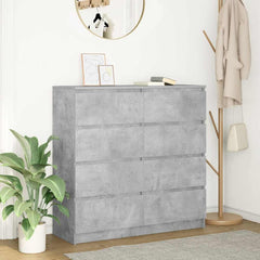 Sideboard 100x35x99 cm Engineered Wood Concrete grey