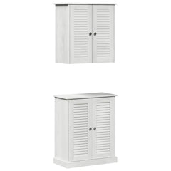 vidaXL Bathroom Furniture Set 2 pcs White and Antique White 2