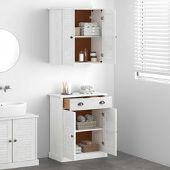vidaXL Bathroom Furniture Set VIGO 2 pcs White and Antique White 4