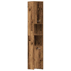 3 Piece Bathroom Furniture Set Engineered Wood Old wood