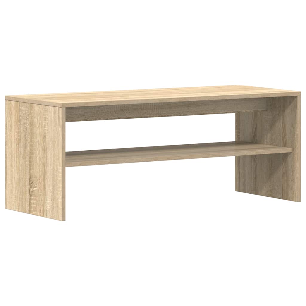 vidaXL TV Cabinet Sonoma Oak 100x40x40 cm Engineered Wood 2