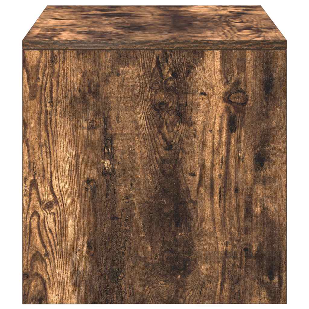 vidaXL TV Cabinet Smoked Oak 100x40x40 cm Engineered Wood 6