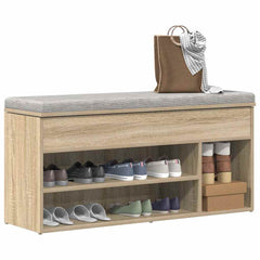 vidaXL Shoe Bench 102x30.5x45 cm Engineered Wood