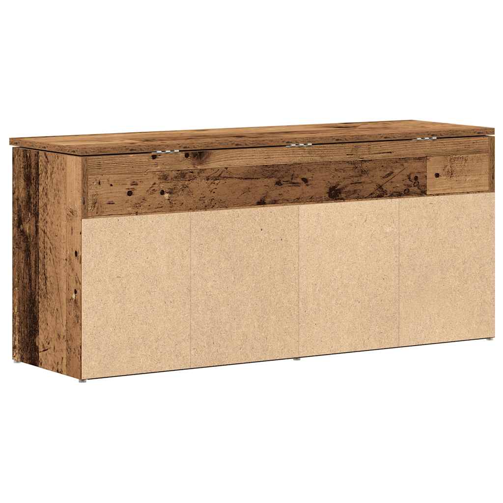 vidaXL Shoe Bench Old Wood 102x30.5x45 cm Engineered Wood 6