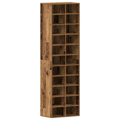 vidaXL Shoe Cabinet Old Wood 54x34x183 cm Engineered Wood 2