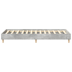 vidaXL Bed Frame No Mattress Concrete Grey 100x200 cm Engineered Wood 6