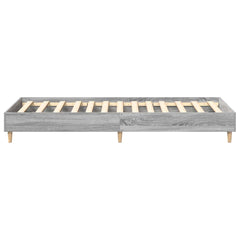 vidaXL Bed Frame No Mattress Grey Sonoma 100x200 cm Engineered Wood 6