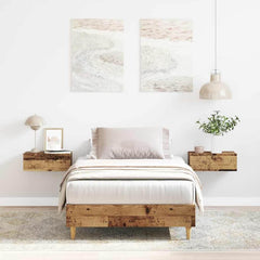 Bed Frame No Mattress Engineered Wood Old