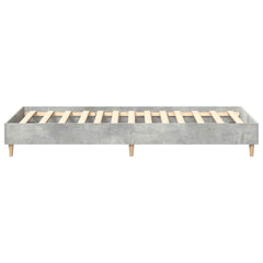 vidaXL Bed Frame No Mattress Concrete Grey 75x190 cm Small Single Engineered Wood 6