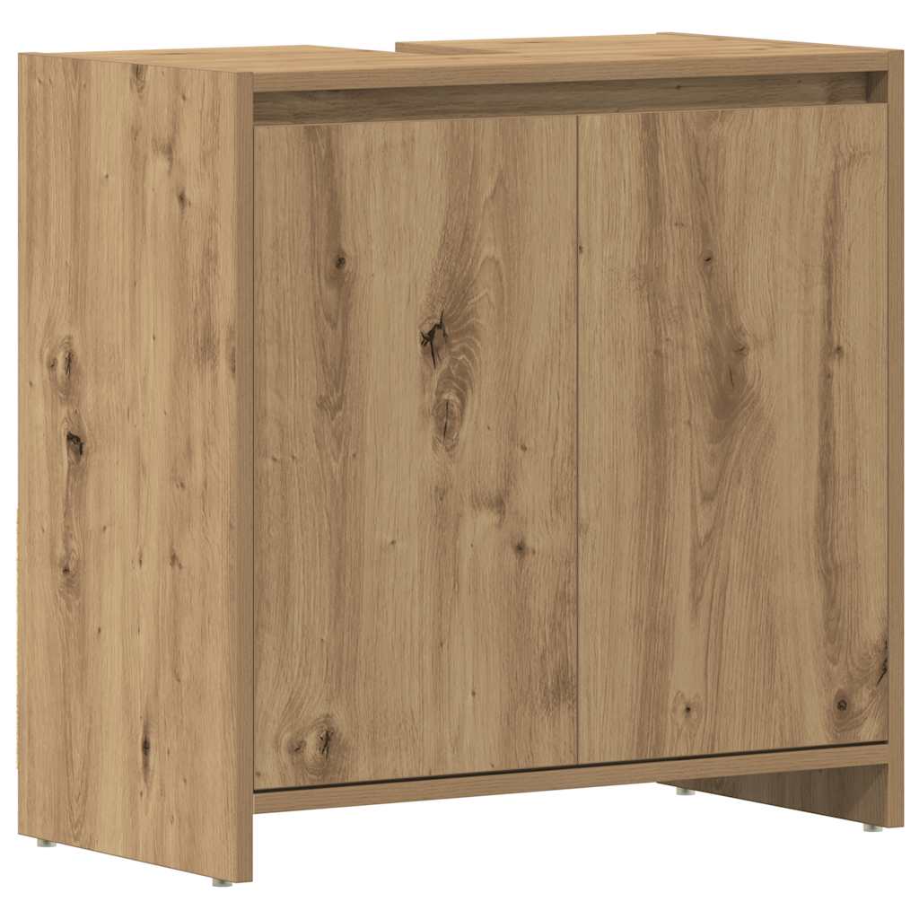 vidaXL Bathroom Sink Cabinet Artisan Oak 60x33x60 cm Engineered Wood 2