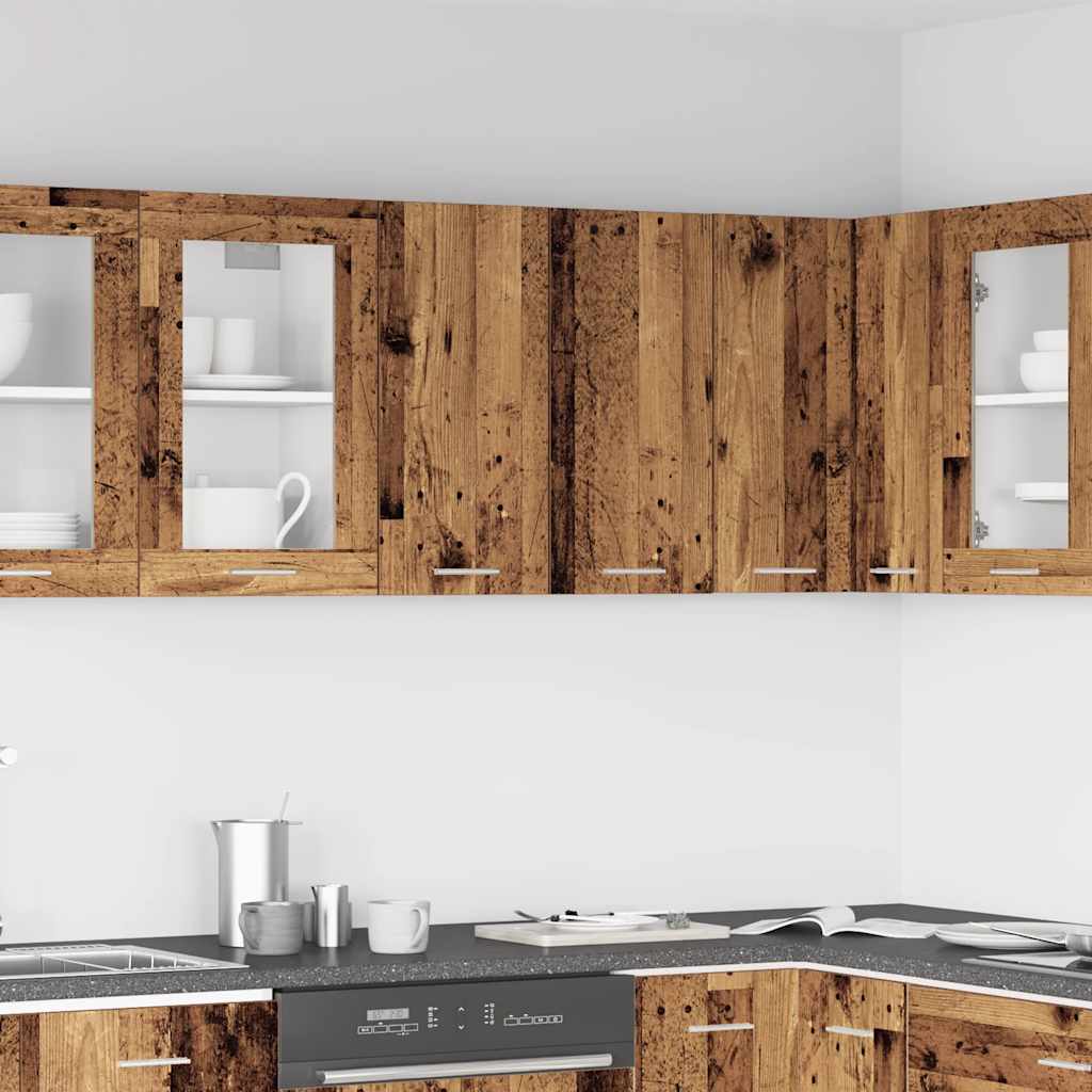 vidaXL Hanging Cabinet and White 40 x 31 x 40 cm Old Wood