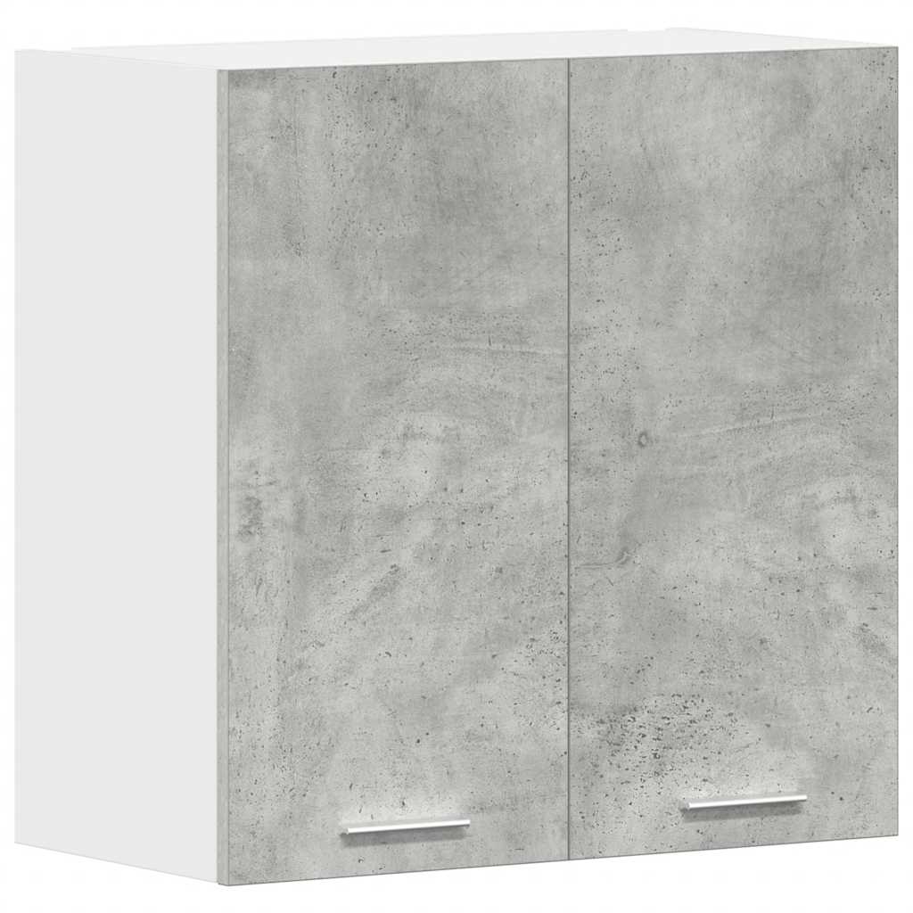vidaXL Kitchen Wall Cabinet Concrete Grey 60x31x60 cm Engineered Wood 2
