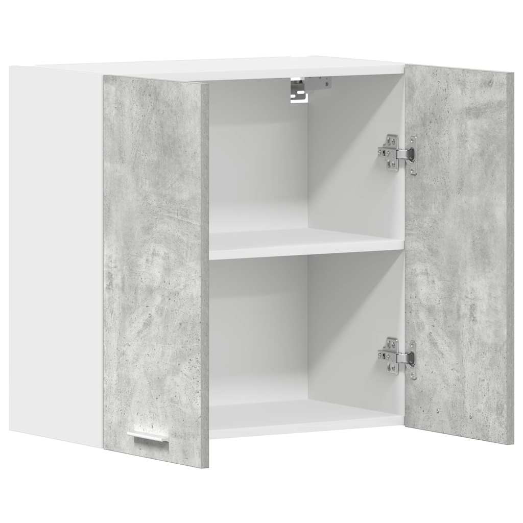 vidaXL Kitchen Wall Cabinet Concrete Grey 60x31x60 cm Engineered Wood 5