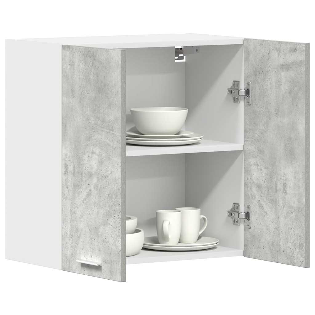 vidaXL Kitchen Wall Cabinet Concrete Grey 60x31x60 cm Engineered Wood 1