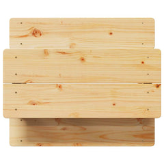 Children's Table with Benches "IRUN" 90x79.5x50 cm Natural