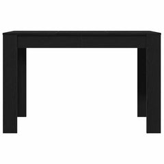 vidaXL Dining Table Black Oak 120x60x76 cm Engineered Wood 5