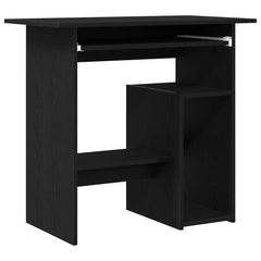 vidaXL Desk Black Oak 80x45x74 cm Engineered Wood 2