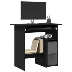 vidaXL Desk Black Oak 80x45x74 cm Engineered Wood 4