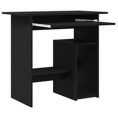 vidaXL Desk Black Oak 80x45x74 cm Engineered Wood 5