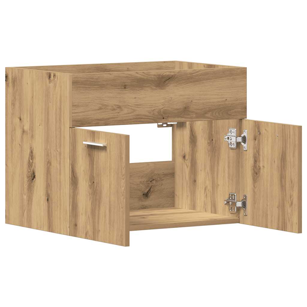 vidaXL Bathroom Sink Cabinet Artisan Oak 60x38.5x46 cm Engineered Wood 5