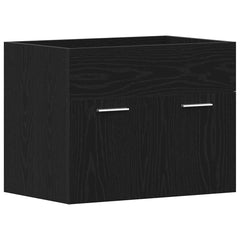 vidaXL Bathroom Sink Cabinet Black Oak 60x38.5x46 cm Engineered Wood 2