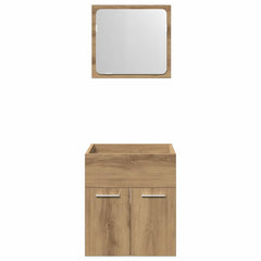 vidaXL 2 Piece Bathroom Furniture Set Artisan Oak Engineered Wood 6