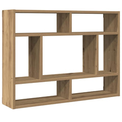 vidaXL Wall Shelf Artisan Oak 75x16x55 cm Engineered Wood 2
