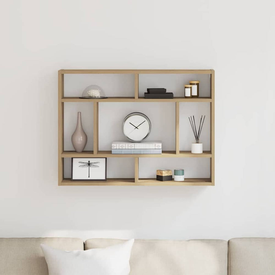 Wall Shelf Engineered Wood in Artisan Oak