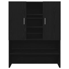 vidaXL Washing Machine Cabinet Black Oak 70.5x25.5x90 cm 6