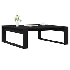 vidaXL Coffee Table Black Oak 100 x 100 x 35 cm Engineered Wood 3