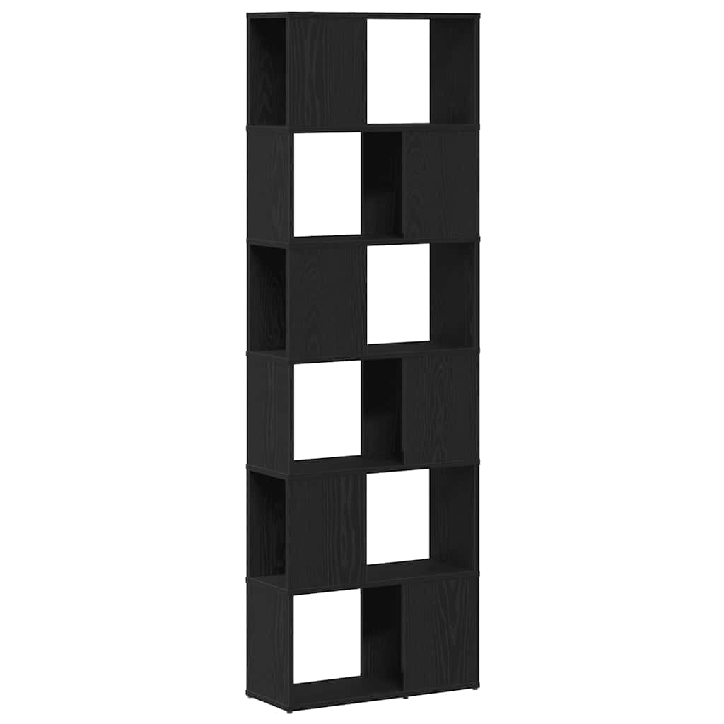 Book Cabinet/Room Divider 60x24x186 cm Black oak
