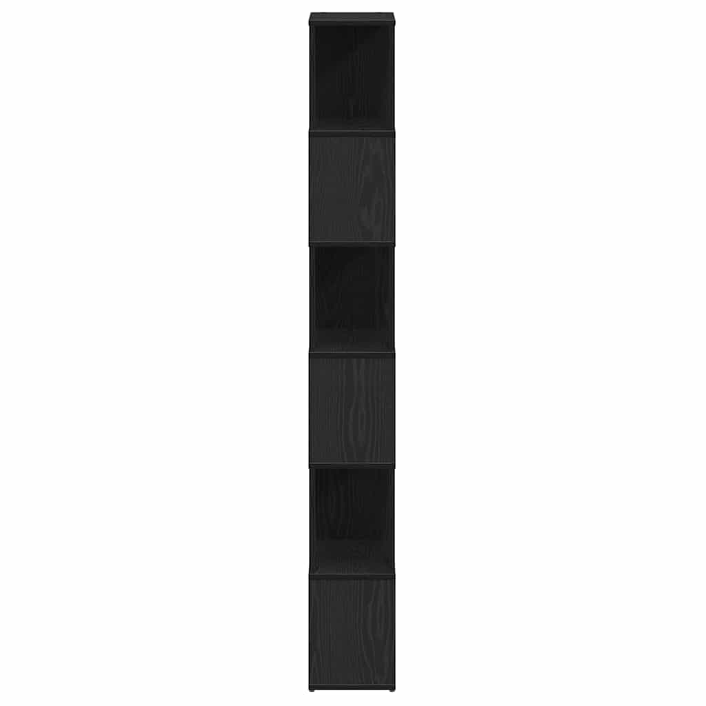 Book Cabinet/Room Divider 60x24x186 cm Black oak