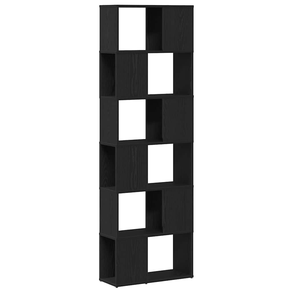 Book Cabinet/Room Divider 60x24x186 cm Black oak