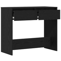 vidaXL Console Table Black Oak 89x41x76.5 cm Engineered Wood 5
