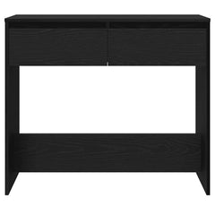 vidaXL Console Table Black Oak 89x41x76.5 cm Engineered Wood 6